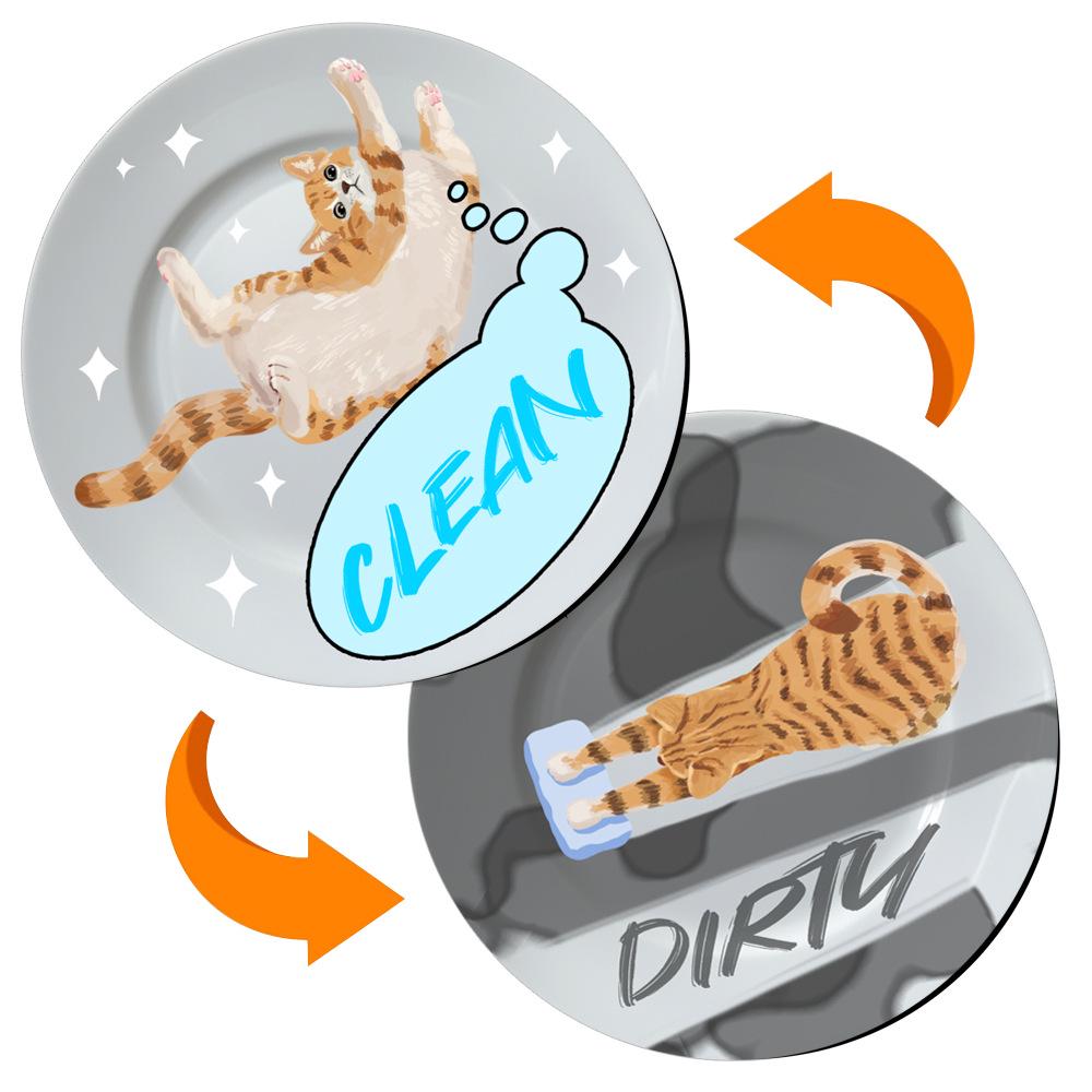 Double-Sided Magnetic Dishwasher & Refrigerator Decoration Stickers