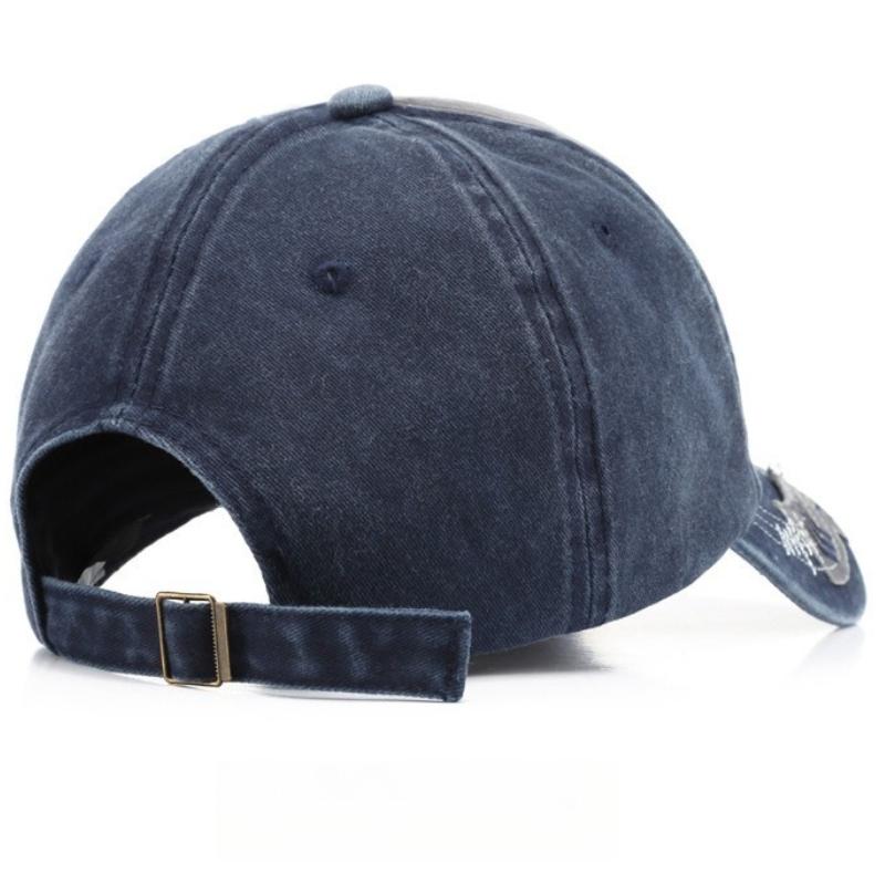 Retro Shark Embroidered Baseball Cap Cotton Solid Color Men Women Unisex Animal Cartoon Streetwear Hip Hop Urban Street Style Sun Hat Outdoor Sport