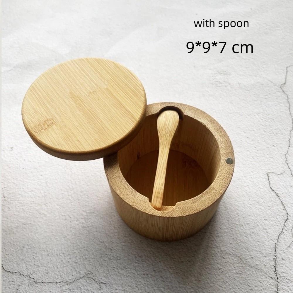 Magnetic Swivel Lid Salt Cellar Rotatable Spice Jar New Pepper Sugar Spice Holder Kitchen