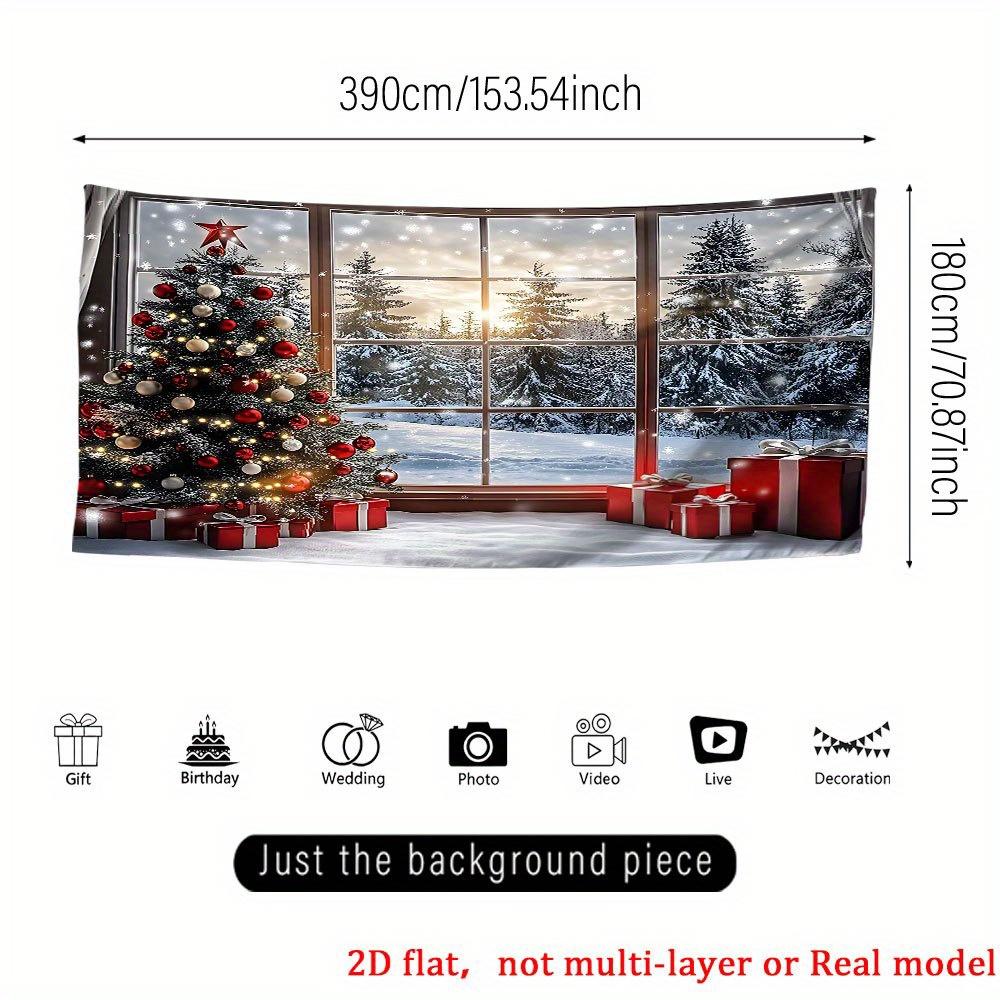 1 Stück Party Weihnachtsbaum Dekoration Hintergrund Winter Kulisse Dekorationen Für Fotostudio Fotokabine Weihnachten Party