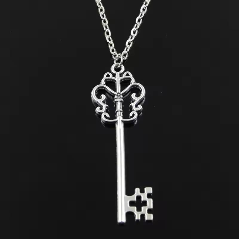 Vintage-Schlüsselkette mit gotischem Skelettschlüssel-Anhänger, kunstvoller viktorianischer Schmuck für Damen, ideal für Alltag und Freizeit