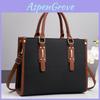 Vintage Retro Pu Leather Womens Casual Tote Bag With Zipper For Daily Use