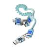 Smart Flash Charge: Baimo 240W 4-in-1 Aromatherapy Fast Charging Cable for Apple & Android