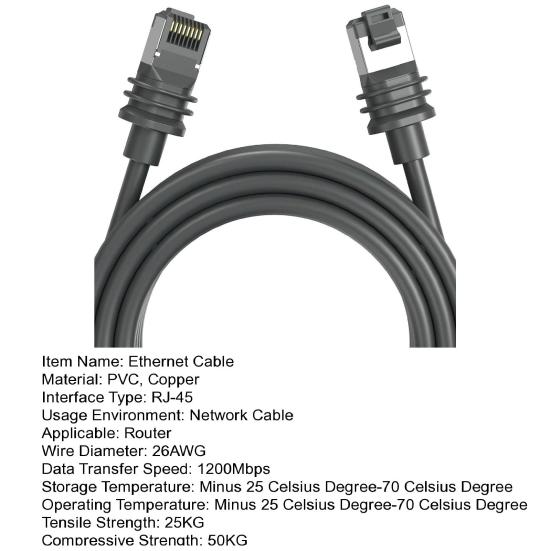 Ethernet-Kabelverlängerung Satelliten-Ersatzteile 1200Mbps Hohe Geschwindigkeit Wasserdicht Plug-and-Play Netzwerkkabel