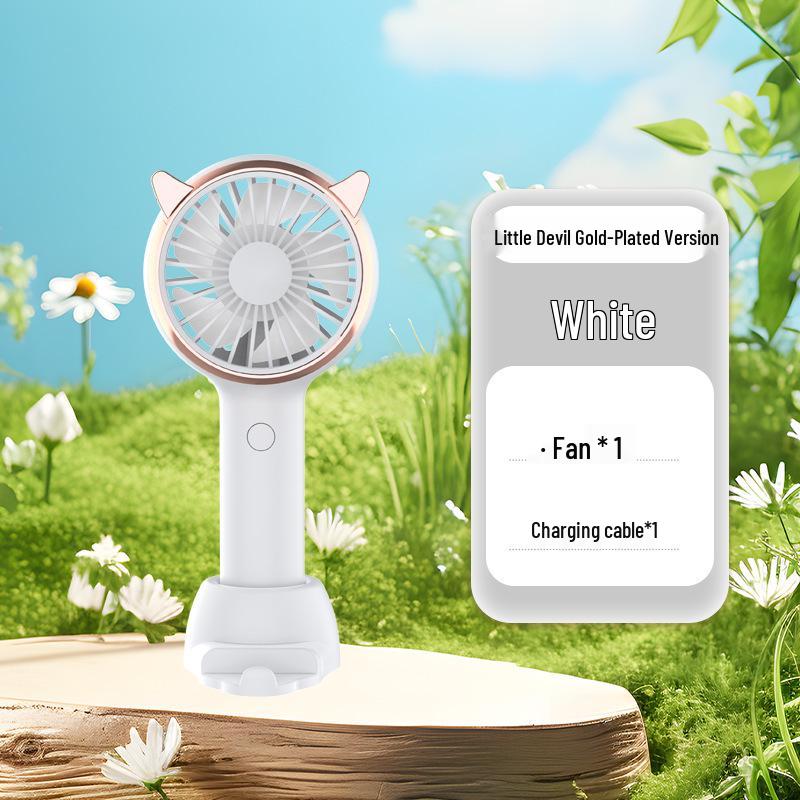 Portable Mini Folding Fan - Low Noise, Handheld for Outdoor & Office Use