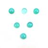Natural Aqua Chalcedony Round Cabochon Loose Gemstone Lot 11 Pcs 9 MM 30 CT For Jewelry Making