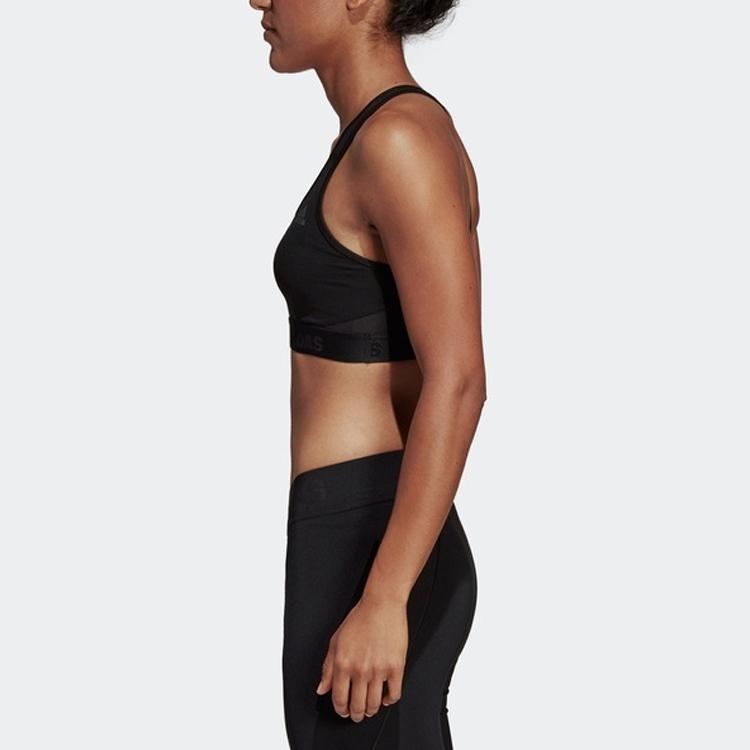 Adidas Contrast Stripe Sports Bra Women Underwear Black DT4026