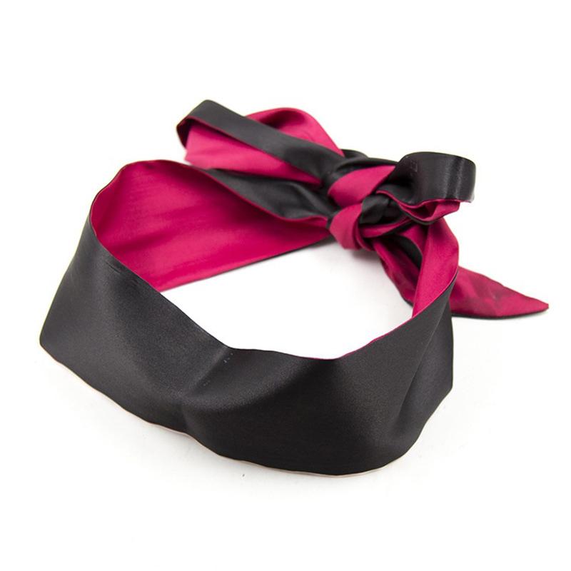 1 Pcs Eye Mask Satin Sex Cover Sleep Band Soft Tie Blindfold Bondage Sex Toy