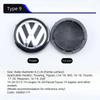 2026 Hot For VW VOLKSWAGEN 4pcs 55mm 56mm 65mm 70mm Car Styling Wheel Center Cap Hub Covers Badge Accessories For VW Golf 4 5 6NI4