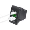 12V-24V Car Charger QC3.0 Type C PD with LED Voltmeter Outlet Waterproof USB Charging Port Adapter for Honda Old Style Modify