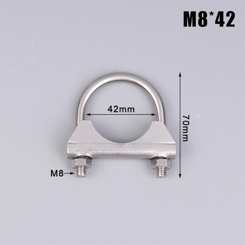 Șurub U Inox 304 Șurub Neregulat Cu Deflector Și Piuliță M8 Colier Țeavă Eșapament