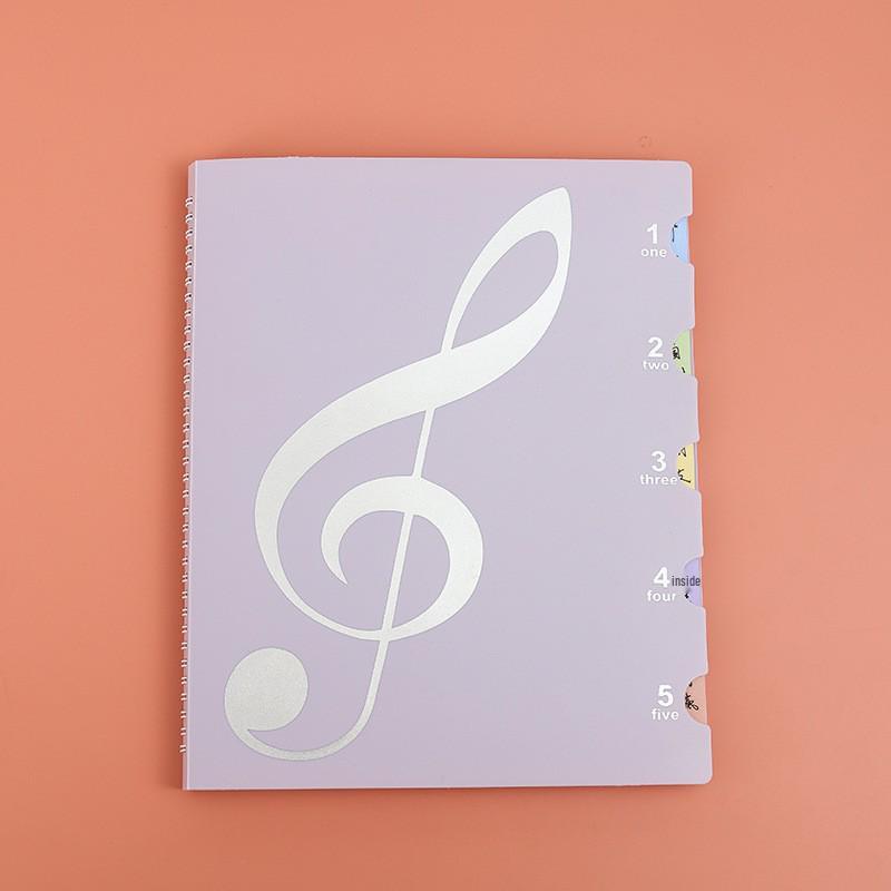 Morandi Rainbow Non-Reflective Sheet Music Folder - A4 Size 10 pages (holds 20 sheets)