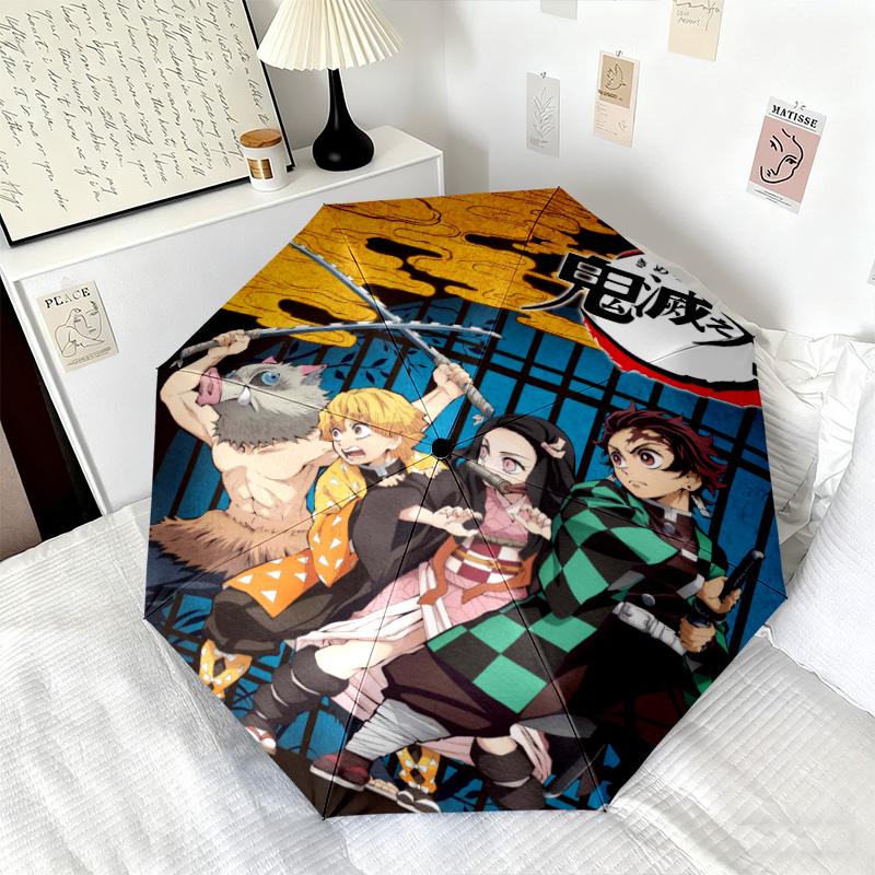 Japanese-style Cartoon Demon Slayer Kamado Tanjiro & Kamado Nezuko Umbrella Including Home Travel and Outdoor Activities Multi Functional Umbrella 33