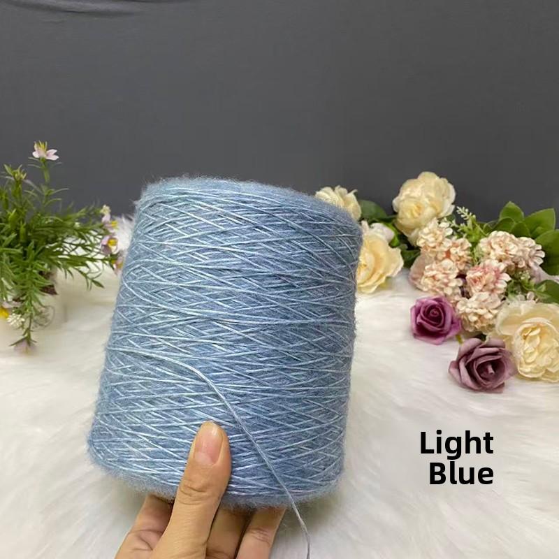 Hand Knitted Hollow Cashmere Spray Yarn Soft Fluffy Woolen Thread for Scarf Sweater Hat DIY Handmade Knitting Material