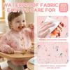 Long Sleeve Baby Bibs Waterproof Kids Art Smock New Full Sleeve Bibs  Baby Feeding