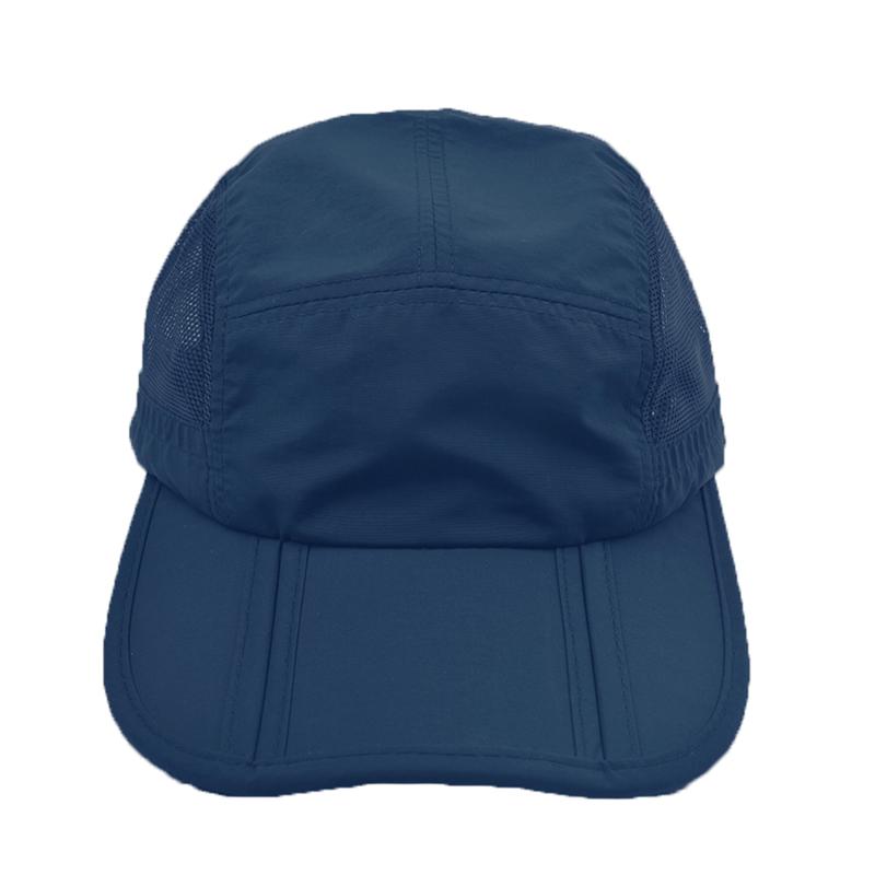 New Summer Folding Sun Baseball Cap for Men Outdoor Mountaineering Quick Dry Visor Waterproof Breathable Mesh Snapback Hat