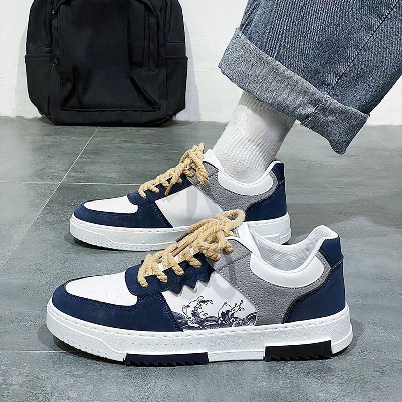 

Модные универсальные кроссовки для сноуборда, осенний дизайн, новые износостойкие повседневные дышащие мужские вулканизированные туфли на толстой подошве 39