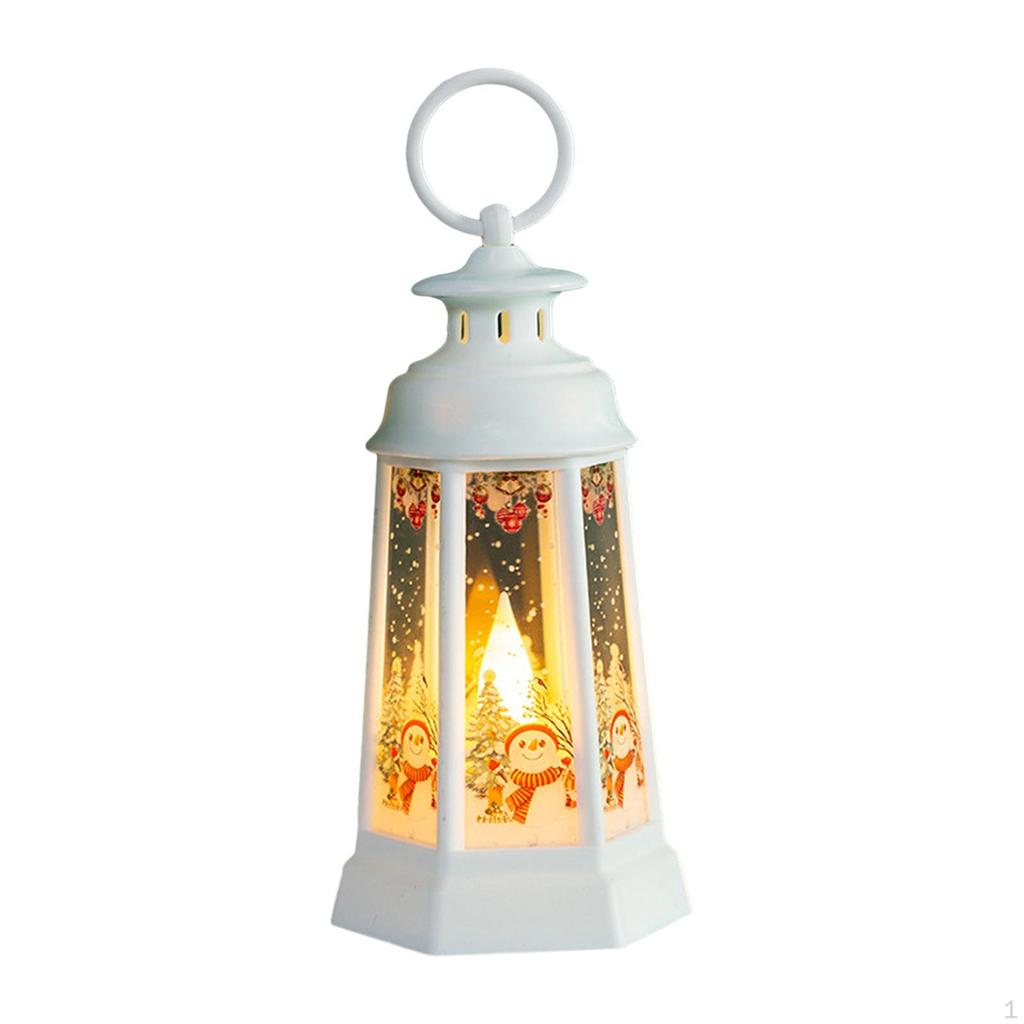 Christmas Lantern Night Lamp Table Nightlight for Living Room Fireplace Decoration