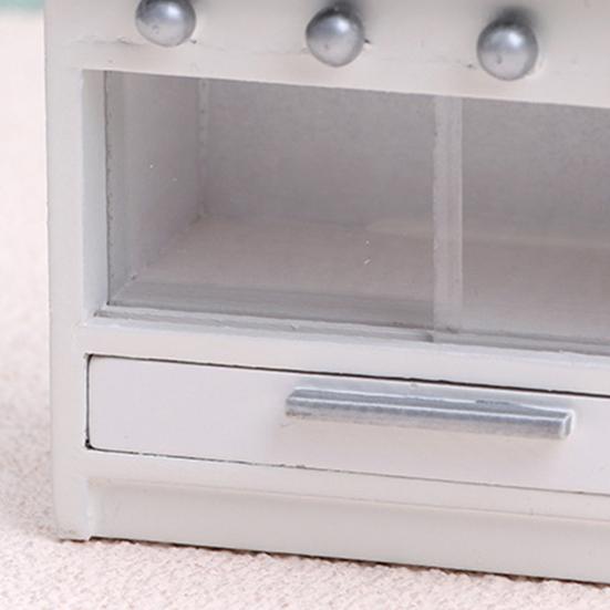 Miniature Cabinet Realistic Pretend Play Wooden Simulation Furniture 0.05 Dollhouse Micro