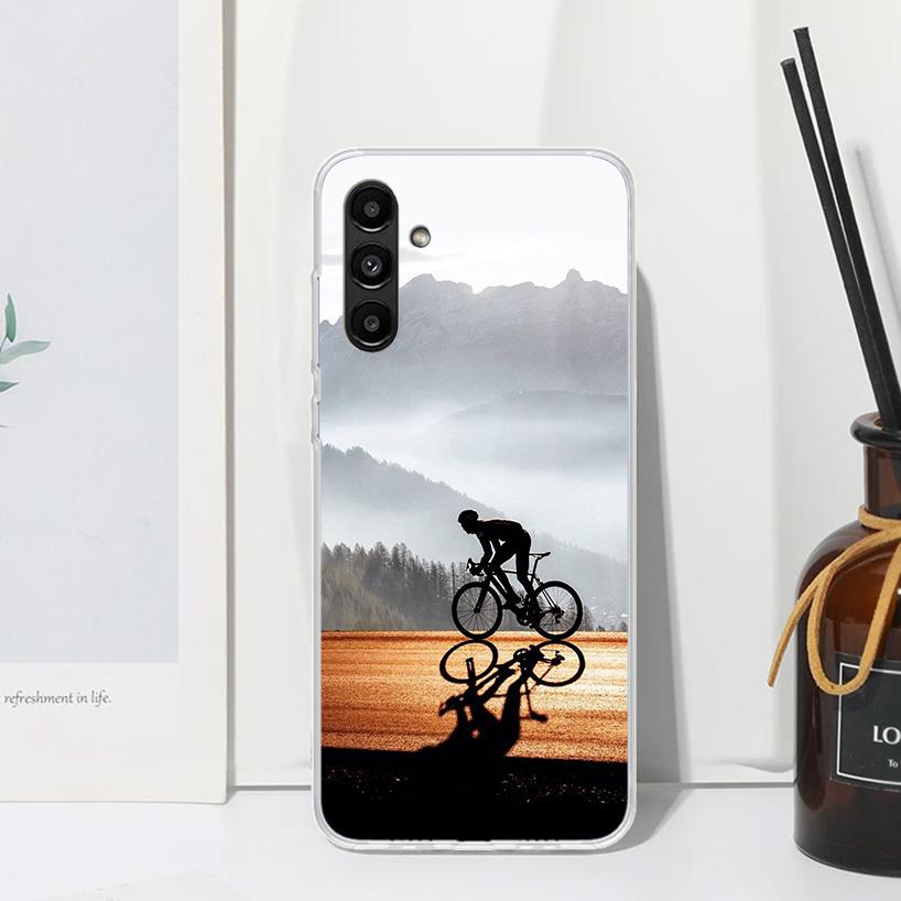 Bicycle Bike Sport Phone Case For Samsung Galaxy A17 A37 A57 A16 A26 A36 A56 A15 A25 A35 A55 A14 A24 A34 A54 A13 A23 A33 A53 A07