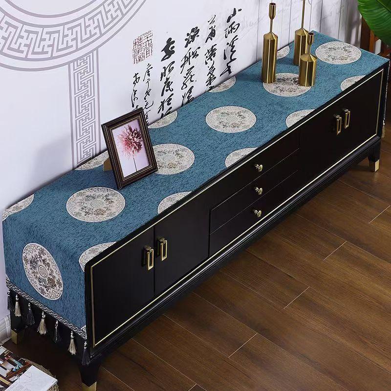 Europäischen Tv-schrank Abdeckung Tuch Tisch Flagge Quaste Tischdecke Tischläufer Haushalt Tv Arche Staubdichte Abdeckung Kommode Tuch