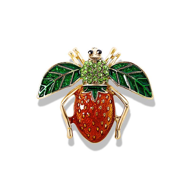 Bee Brooch For Women Crystal Bee Brooch Vintage Enamel Rhinestone Pin Elegant Animal Lapel Pin Accessories For Jackets And Coats