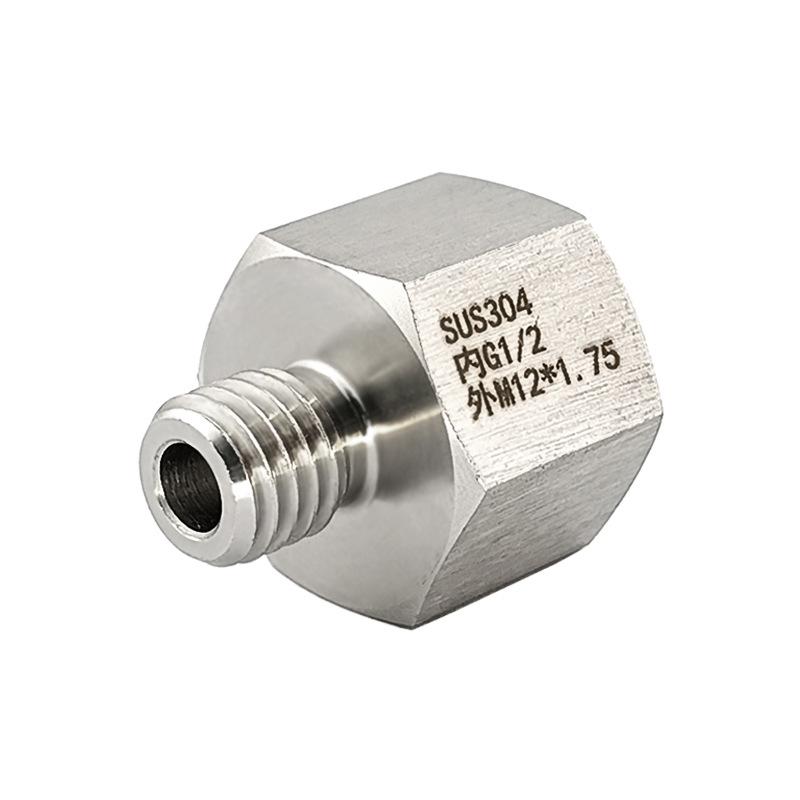 Переходник из нержавеющей стали 304, внутренняя резьба G1/2 на наружную M12x1.75 (+1194)