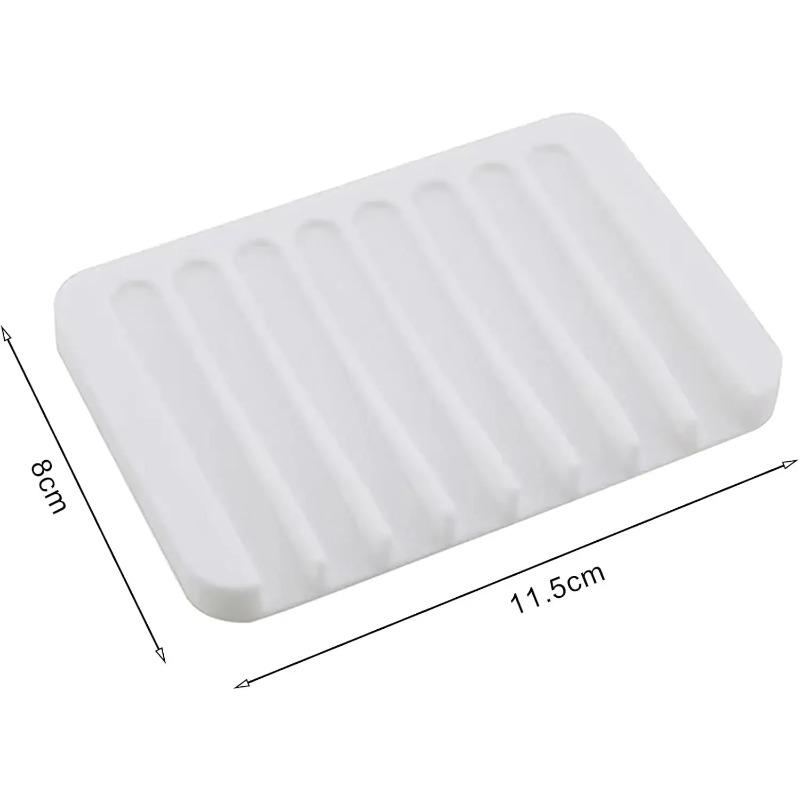 Silicone Soap Holder Creative Soap Box Soap Holder Soap Box Drainage Storage Soap Holder Fixed Bracket Bathroom Accessories