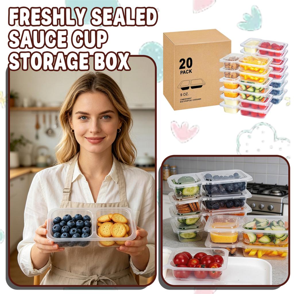 Disposable Condiment Containers, Cups, And Reusable Snack Boxes With Lids; Fruit Containers.