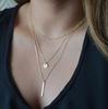 Golden Moon Star Heart Pendant Necklaces Crescent Pendant Chokers Necklaces For Women Round Circle Jewelry