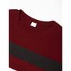 Autumn and Winter Plus Size Round Neck Long Sleeved Color Blocked Base Shirt Pullover Men's T-shirts