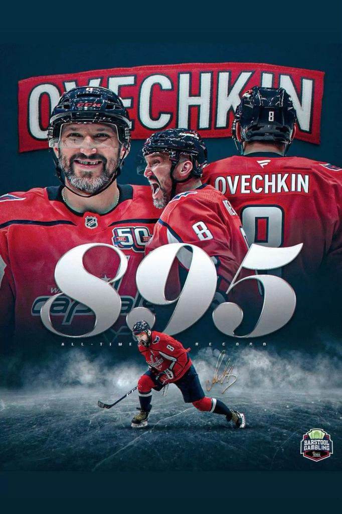 Metal Wall Art Hockey Ovechkin Sports Decor Gym Man Cave Gift