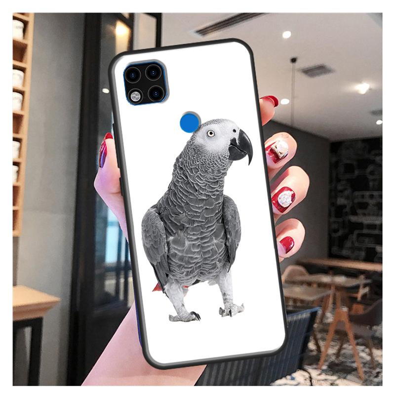 

Чехол для телефона Xiaomi Redmi Note 11 Pro с африканским серым попугаем для Redmi 9T 9A 9C 9S 10S Note 9 10 Pro, задняя крышка Redmi Note11Pro Plus