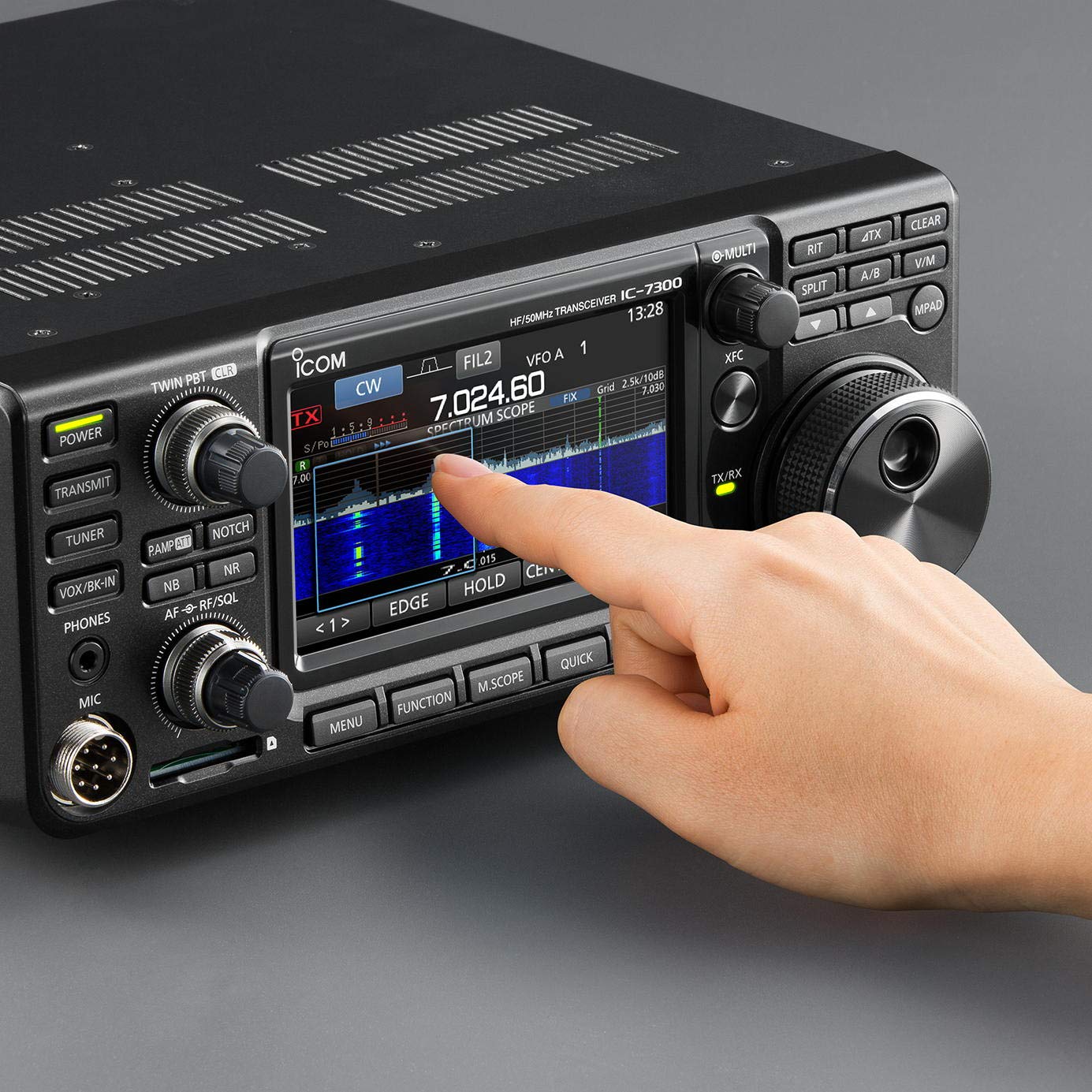 ICOM 100W IC-7300 (Transceiver HF +50MHz SSB/CW/RTTY/AM/FM