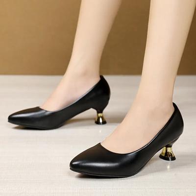Zapatos de mujer sapatos femininas dame klassische licht gewicht büro platz ferse schuhe dame casual komfort sommer pumpen ba190