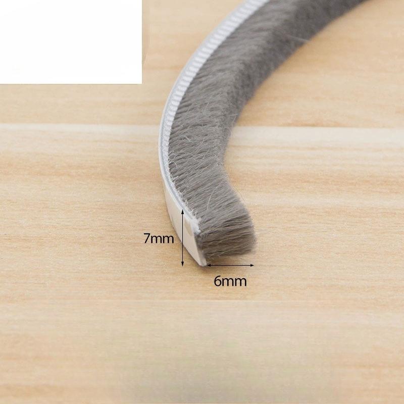 

Самоклеящаяся уплотнительная лента для дверей и окон, звукоизоляционная щеточная уплотнительная лента, уплотнитель от атмосферных воздействий, акустический пенополиуретановый наполнитель 5m