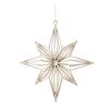 Christmas Ornaments Plastic Glitter Gold Snowflake/Reindeer/Angel Hanging Ornaments for Xmas Tree Winter Decoration