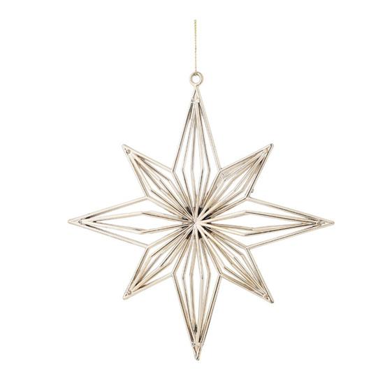 Christmas Ornaments Plastic Glitter Gold Snowflake/Reindeer/Angel Hanging Ornaments for Xmas Tree Winter Decoration