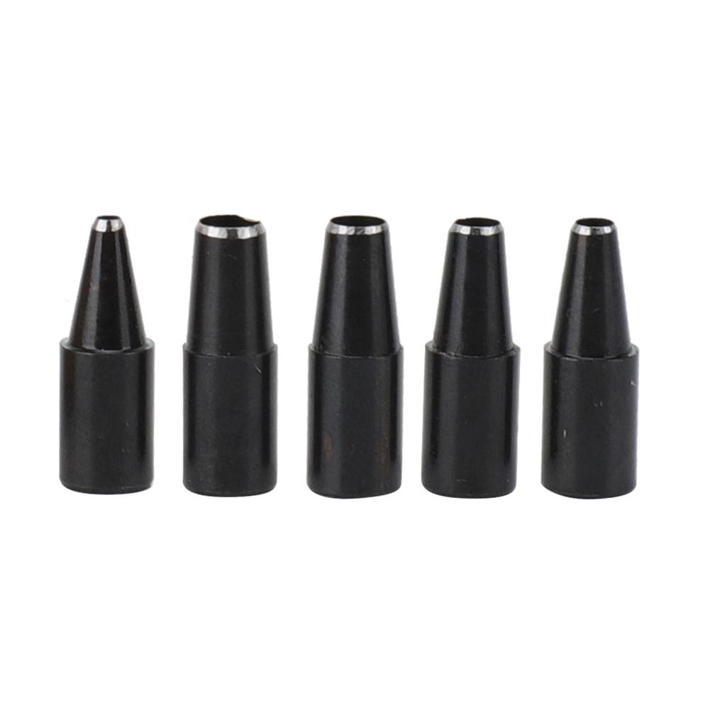 6Pcs Automatic Leather Hole Punch Wood Handle Replaceable Craft Rotating Punching Tool