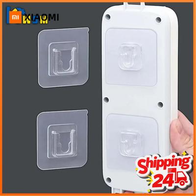 1-100PCS No Drill Adhesive Mounting Tape Router Shelf Power Strip Holder Heavy Duty Removable Wall Hooks Kit for Home Office