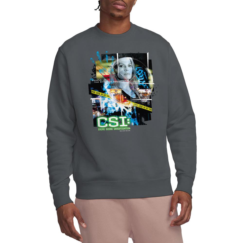 CSI Unisex Adult Evidence Collage Sweatshirt