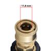Rosfix Adapter M22 Do Akcesoriów Z Szybkozłączką 1/4"" – Kompatybilny Z Myjkami Ciśnieniowymi | Mosiądz | Max 200 Bar, 90°C, 40 L/min