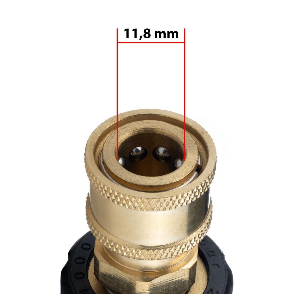 Rosfix Adapter M22 Do Akcesoriów Z Szybkozłączką 1/4"" – Kompatybilny Z Myjkami Ciśnieniowymi | Mosiądz | Max 200 Bar, 90°C, 40 L/min