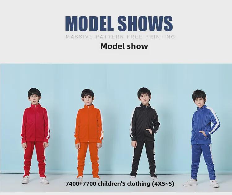 Unisexové fotbalové tréninkové soupravy - S dlouhým rukávem, Jednobarevné sportovní bundy pro dospělé a děti, Ideální na jaro a podzim