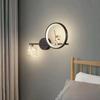 Children's Room Bedside Creative Astronaut LED Wall Lamp Night Light Space Decor Living Room Bedroom Background Wall Lighting