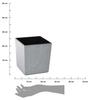 Donica Flore Szary Beton H19X19 Cm