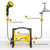 Diy Hose Reel Portable Water Pipe Storage Rack Single Arm Pipe Coiler Garden Hose Reel Abs Water Hose Holder Outside Lawn Yard
