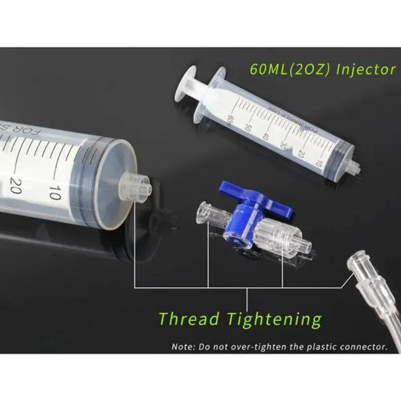 1Pc Bicycle vacuum tire self filling fluid injection tool Mountain road vehicle tire filling fluid injection syringe