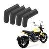 4PCS Motorcycle Gear Shift Lever Shoe Protector Rubber Anti Slip Universal for Street Dirt Bikes ATVs Black