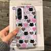 Cartoon Cat Heart Girls Case For Samsung Galaxy A56 A16 A26 A36 A06 A55 A35 A25 A15 A12 A32 A54 S24 S25 S22 S23 FE Fundas Cover